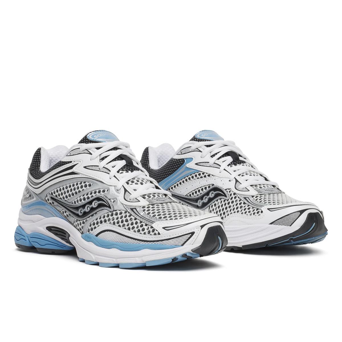 Saucony ProGrid Omni 9 Blissful Blue White sneakers, pair, side view