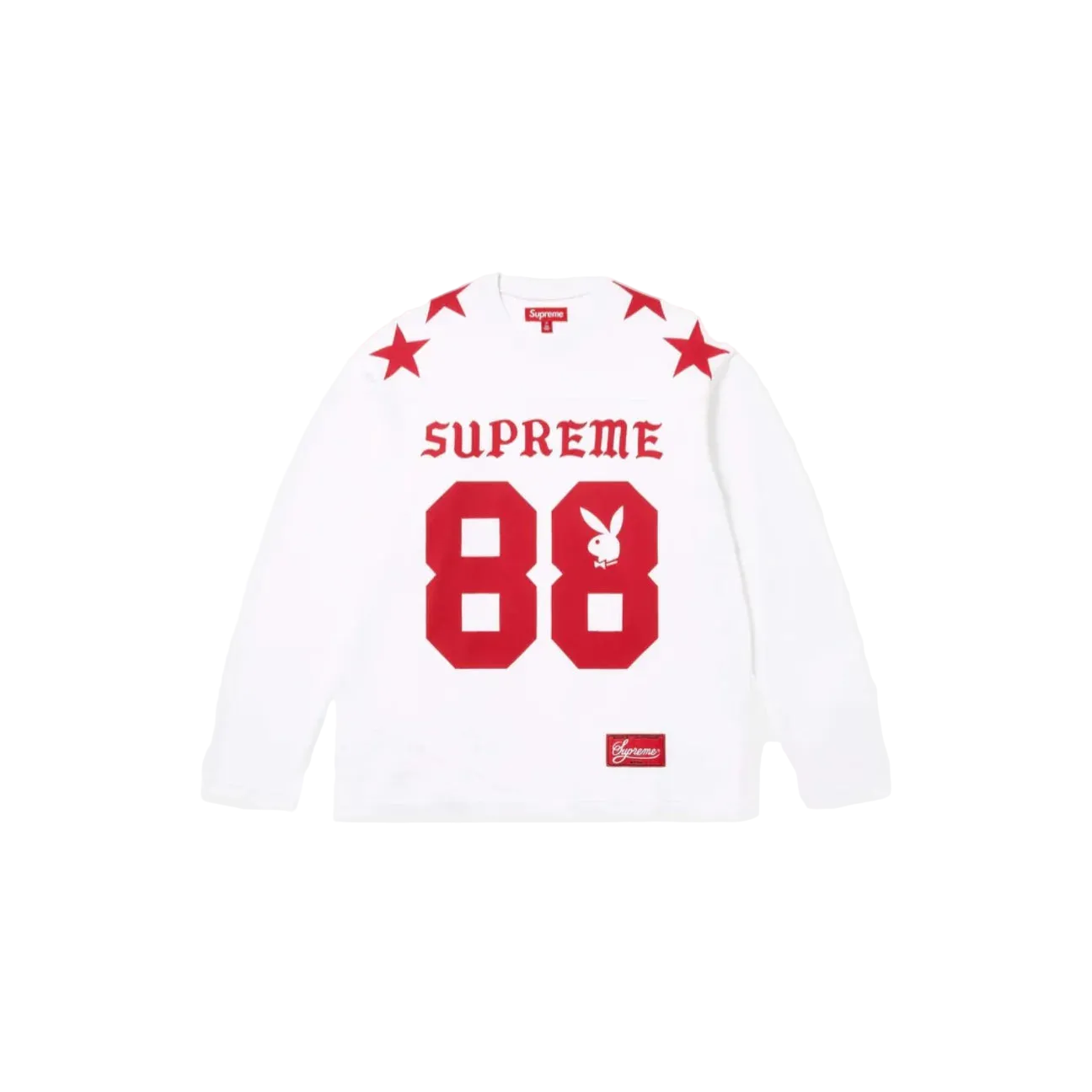 The Supreme x Playboy L/S Football Top White