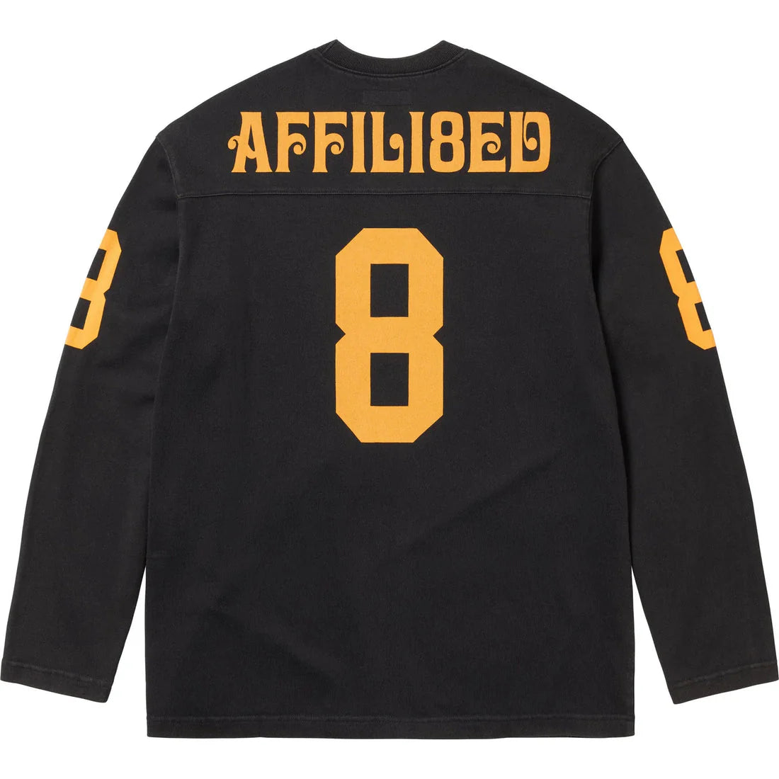 SUPREME AFFILIATED L/S FOOTBALL TOP BLACK