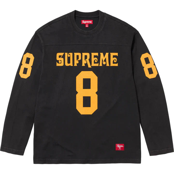 SUPREME AFFILIATED L/S FOOTBALL TOP BLACK