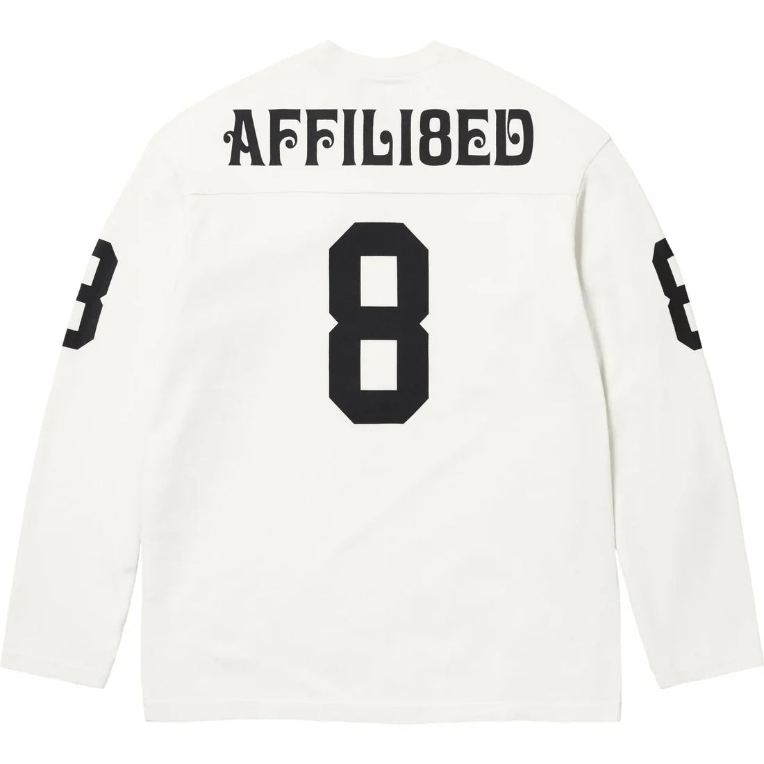 SUPREME AFFILIATED L/S FOOTBALL TOP WHITE