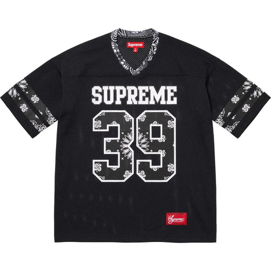 SUPREME BANDANA FOOTBALL JERSEY BLACK