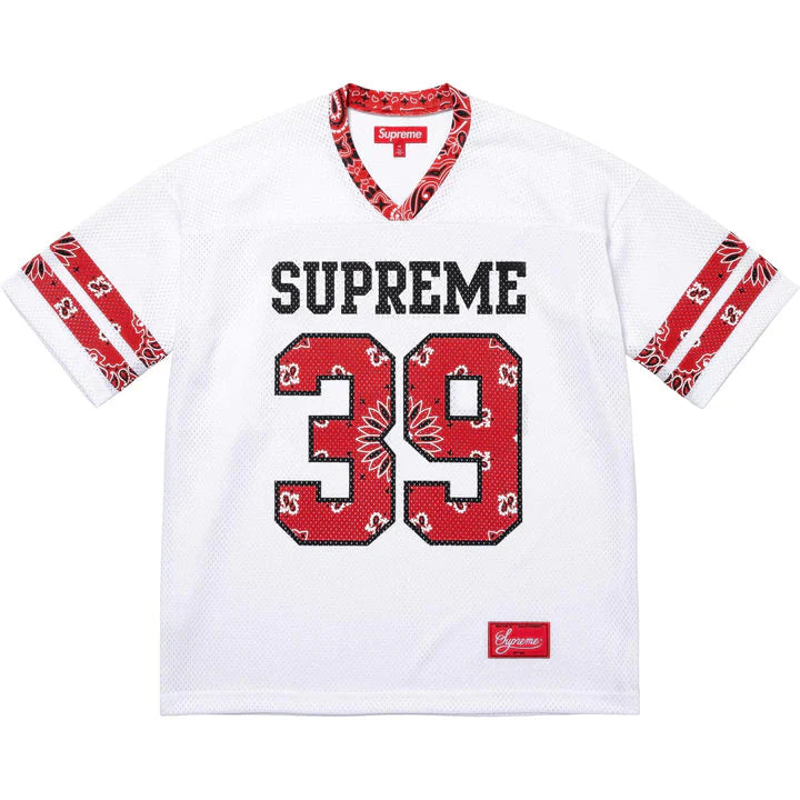 SUPREME BANDANA FOOTBALL JERSEY RED