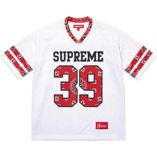 SUPREME BANDANA FOOTBALL JERSEY RED