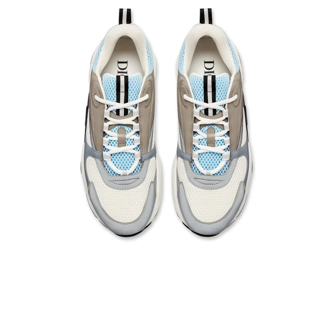 Dior B22 White Blue Technical Mesh and Grey Calfskin