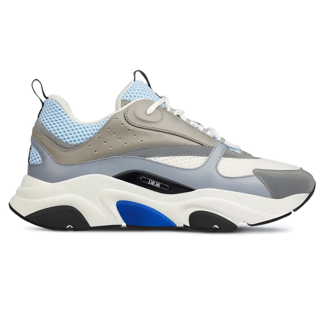 Dior B22 White Blue Technical Mesh and Grey Calfskin