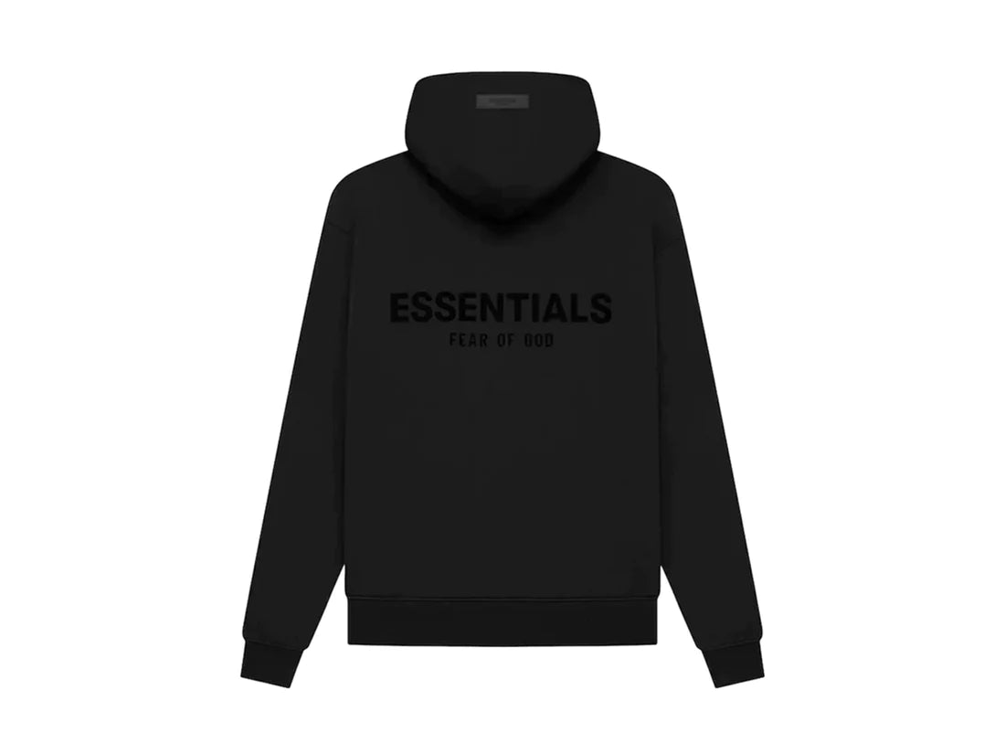 FEAR OF GOD ESSENTIALS LOGO HOODY BLACK