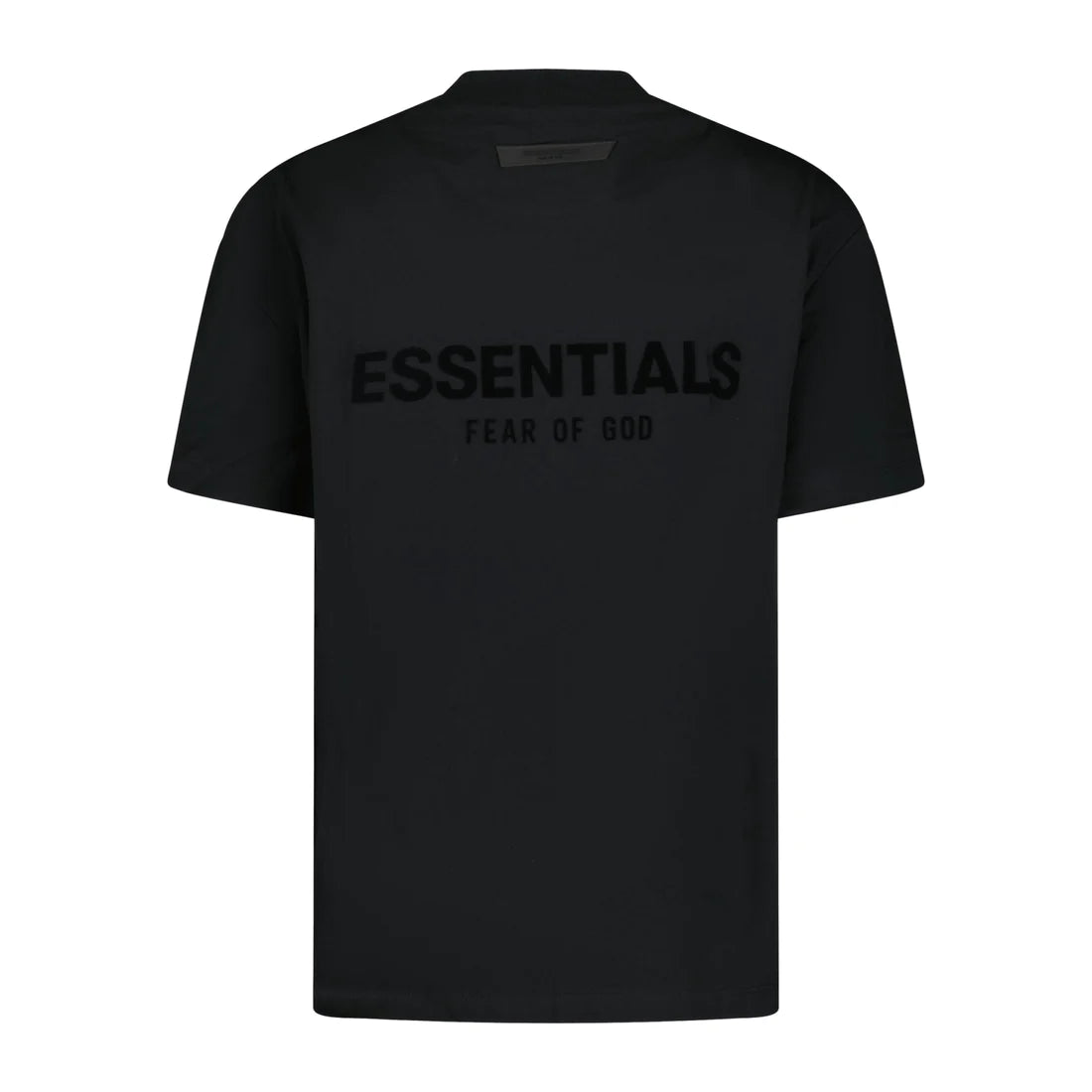 FEAR OF GOD ESSENTIALS LOGO TEE BLACK