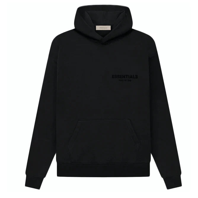 FEAR OF GOD ESSENTIALS LOGO HOODY BLACK