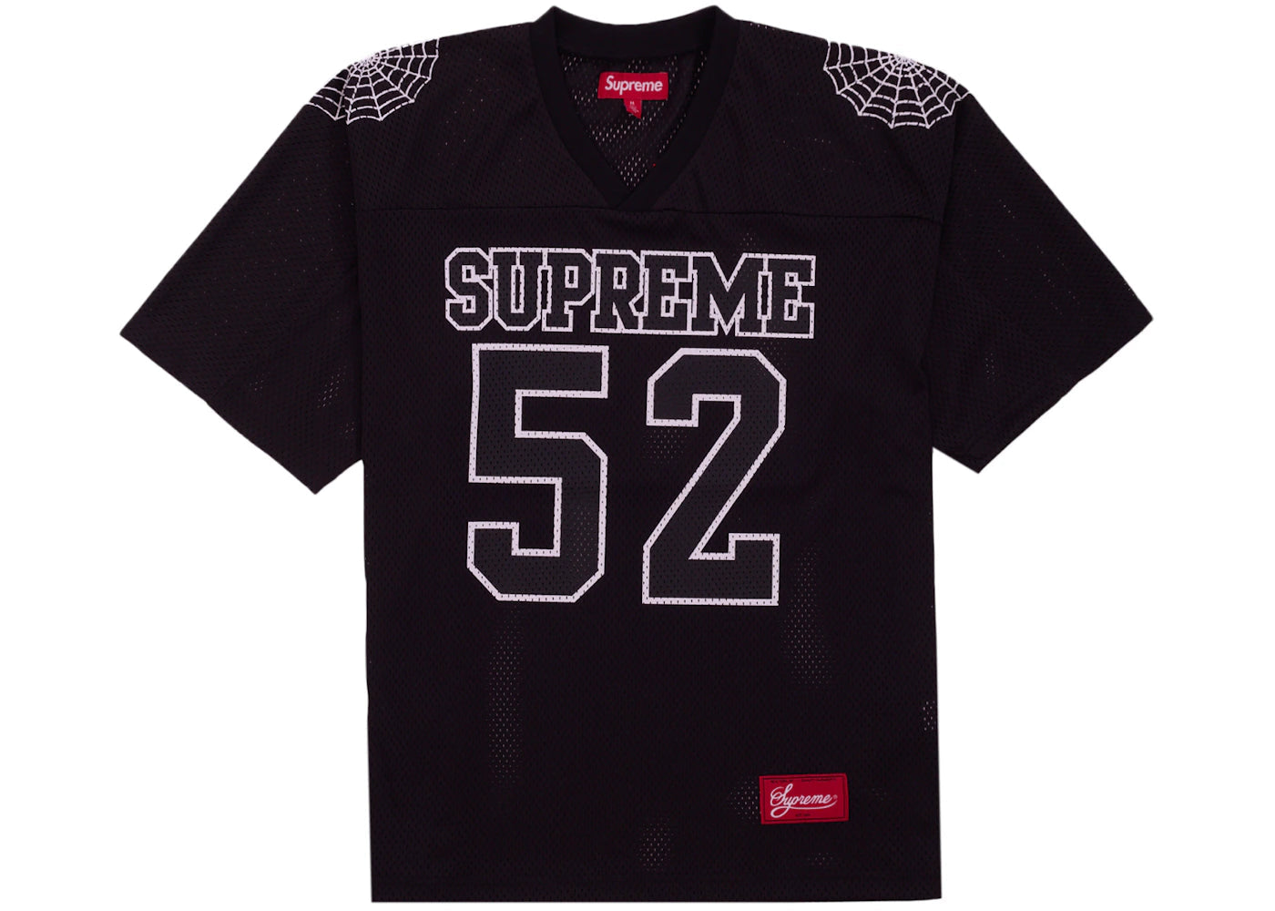 Supreme Spiderweb Football Jersey Black