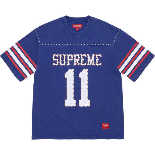 Supreme Studded S/S Football Top Blue