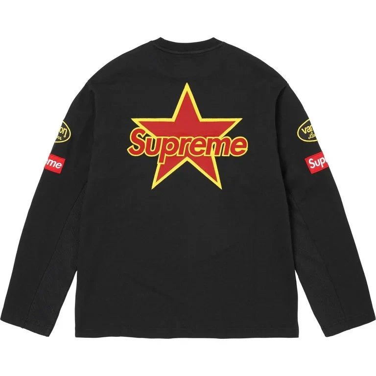 Supreme Vanson Leather L/S Top Black