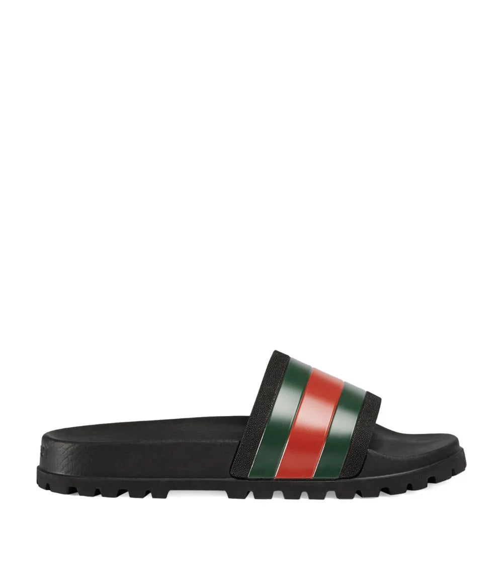 GUCCI Web Stripe Slides